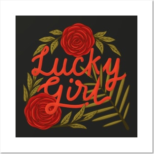 Lucky girl Posters and Art